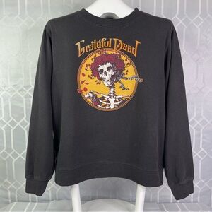 Vintage-Style Grateful Dead "Bertha" Crewneck Sweatshirt - Black Size Large